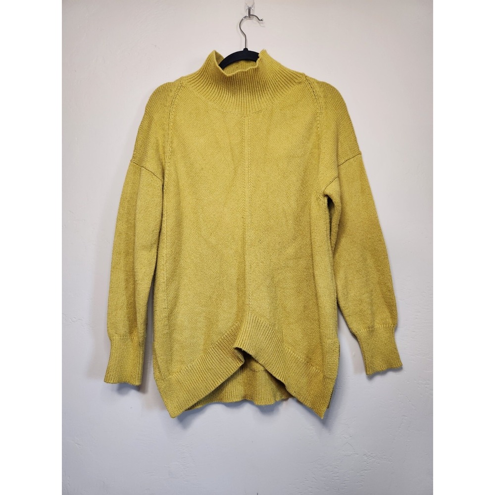 Maeve Anthropologie Yellow Turtleneck Sweater Womens Size Small